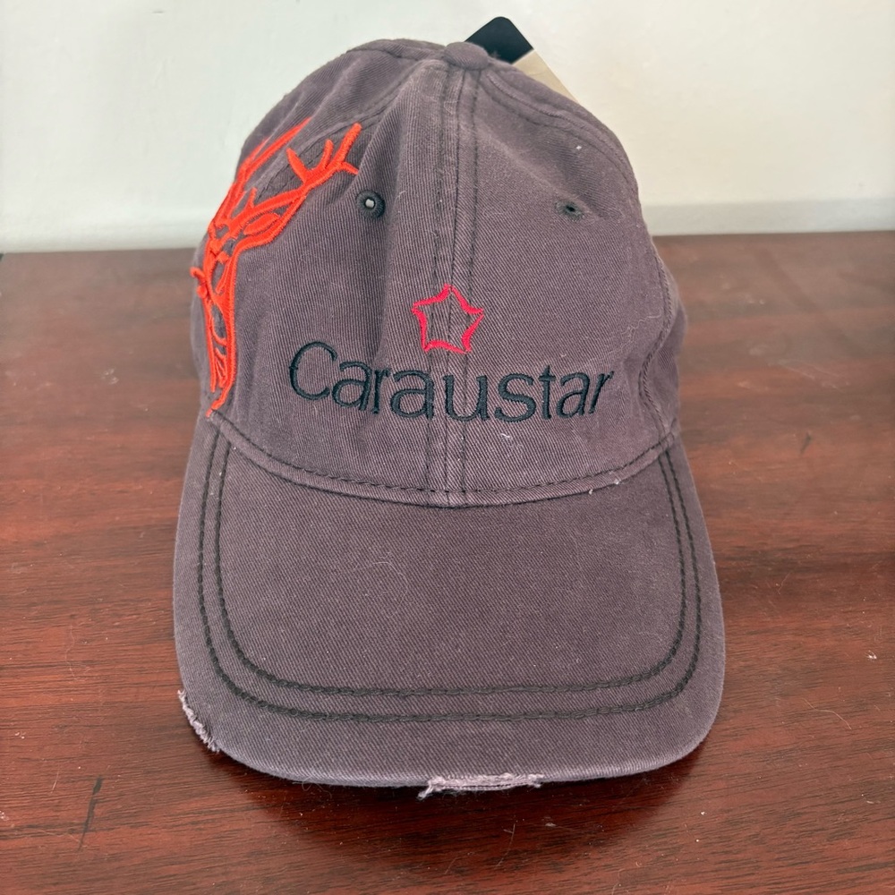 Dri Duck Authentic Wildlife Series Hat- NWT - Brown W/ Orange Buck - Caraustar